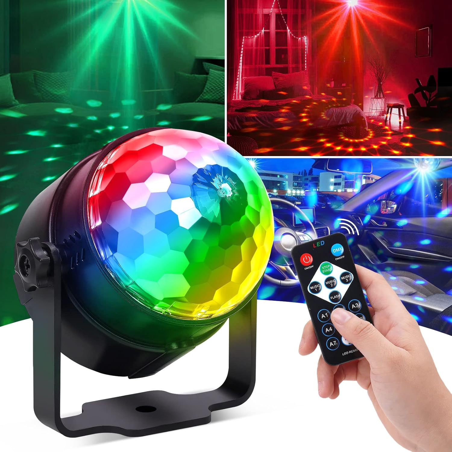 Audio Music Dj - RGB LED Stage Disco Light Roterende