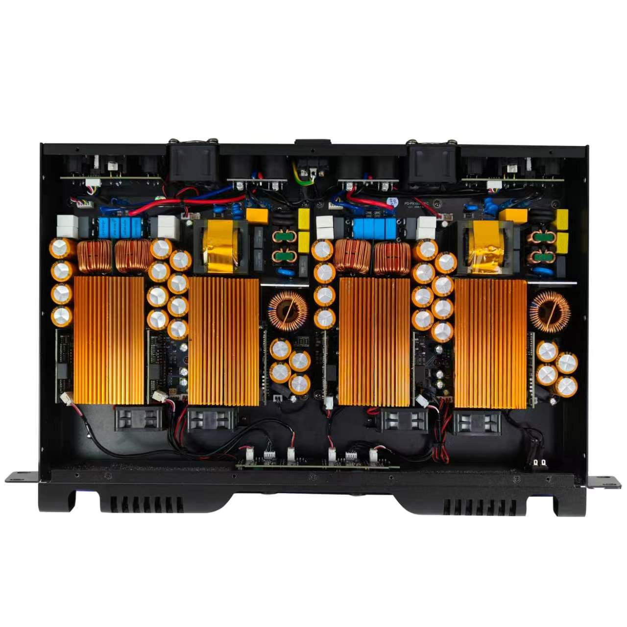 Audio Music Dj - 4x2000W 1U Digitale Versterker 2/4 Kanaals
