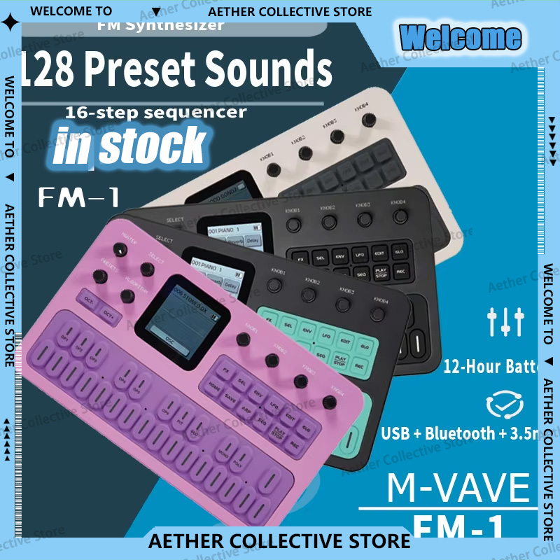 M-VAVE FM1 Pocket FM-synthesiz - Midi Controller Pad recensie en prijs