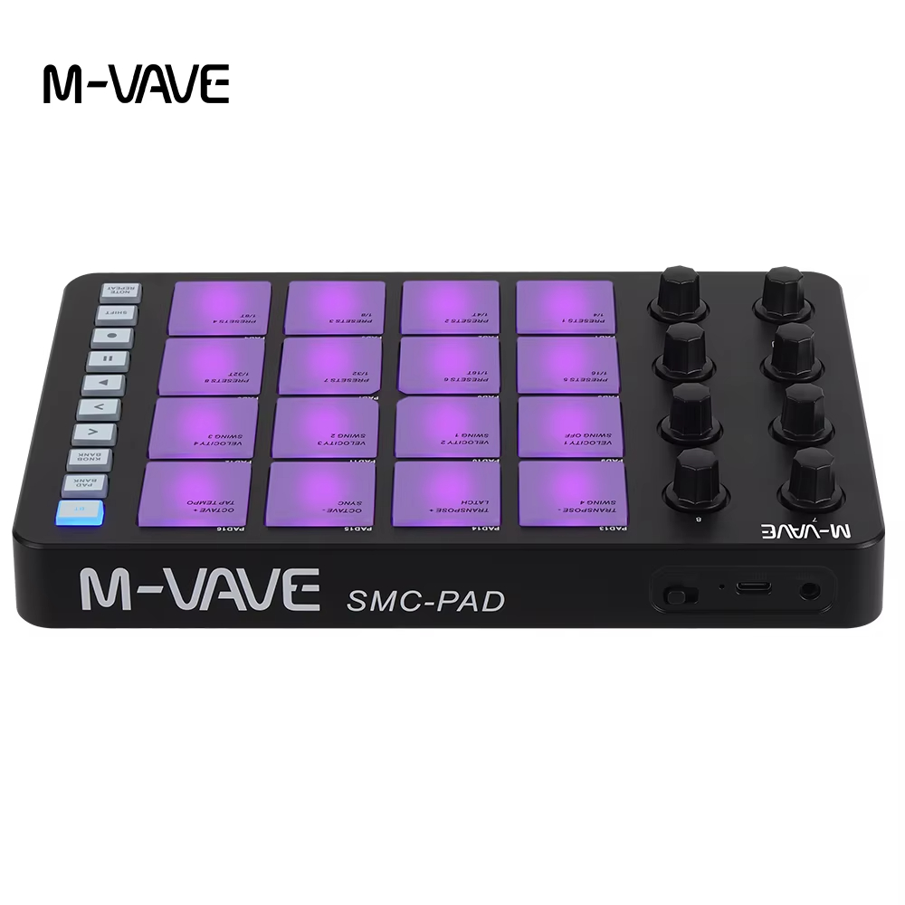 M-VAVE SMC-PAD MIDI Zwarte Con - Midi Controller Pad recensie en prijs