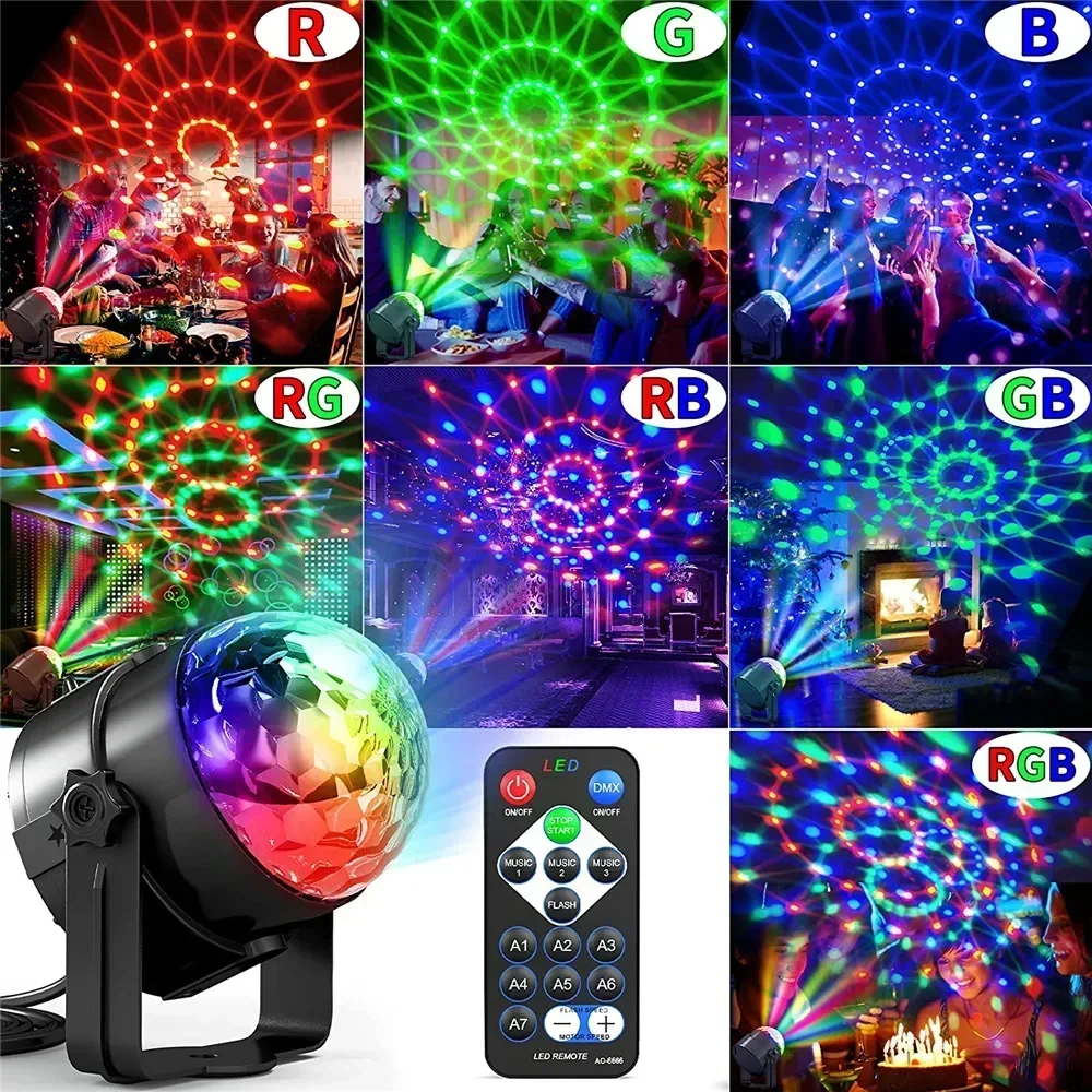 RGB LED Stage Disco Light Rote - Audio Music Dj recensie en prijs