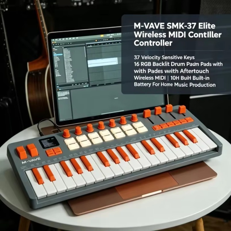 M-VAVE SMK-37 Elite MIDI-keybo - Midi Controller Pad recensie en prijs